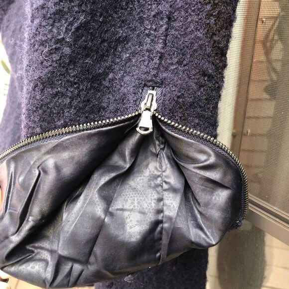 Guess wool Navy blue coat - Picture 3 of 10